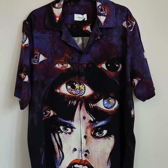 Rhude Camp Collar Vacation Shirt - Picture 7 of 9